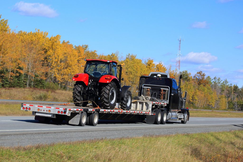 Tractor flatbed secure
