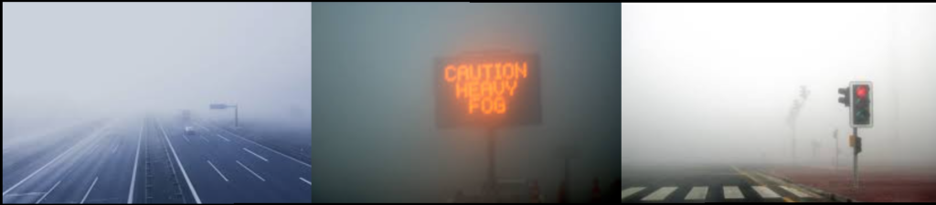 Driving in fog conditions